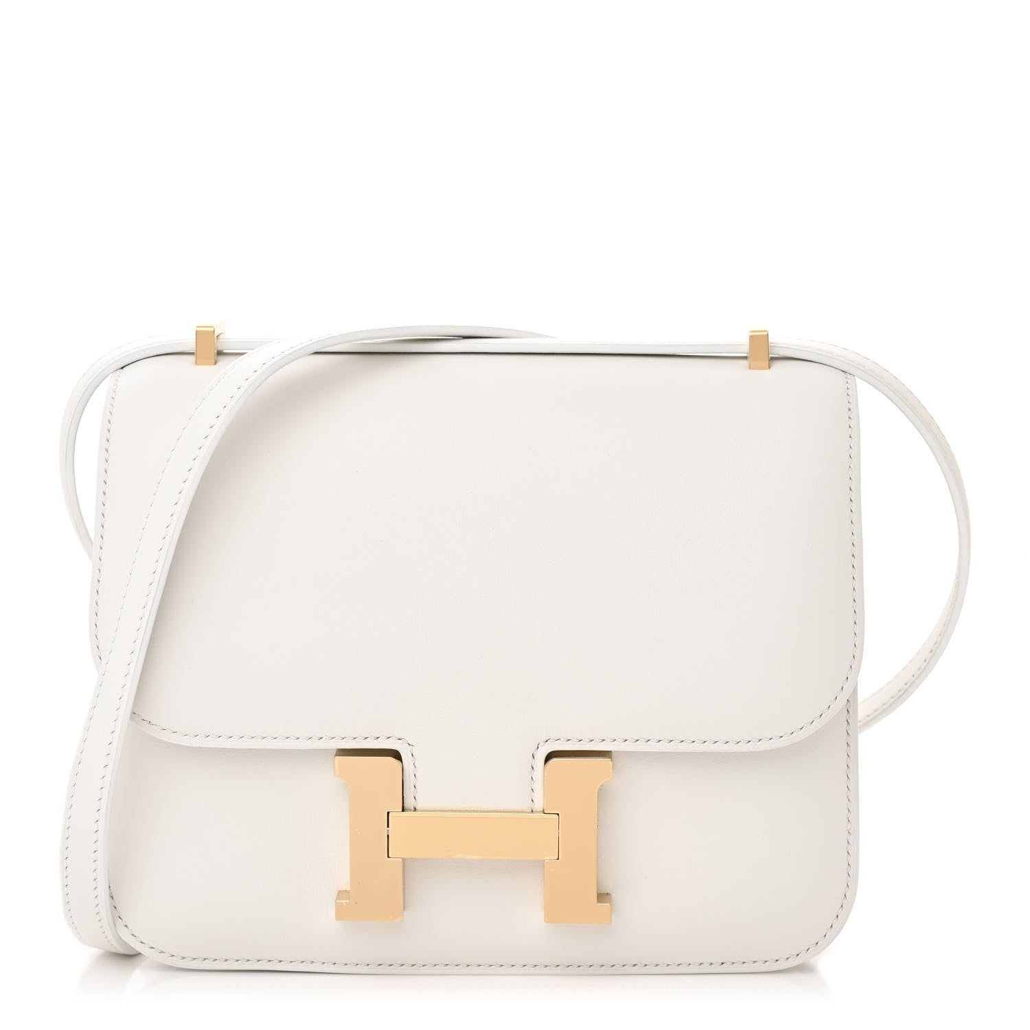 Hermes Swift Constance 18 New White 1 of 23