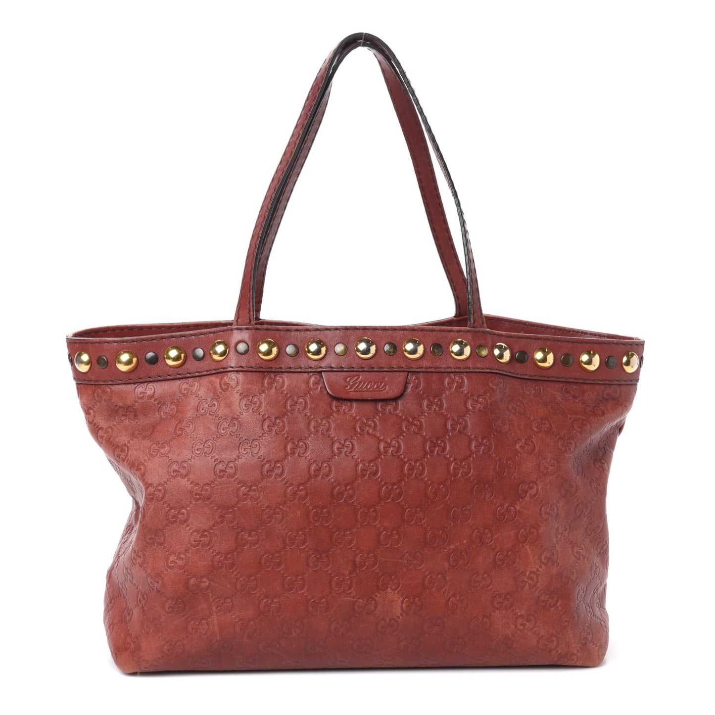 Guccissima Medium Babouska Shopping Tote Red