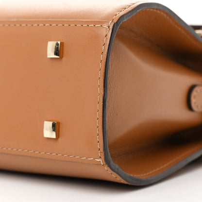 Delvaux Calfskin Mini Tempete Satchel Camel 10 of 10