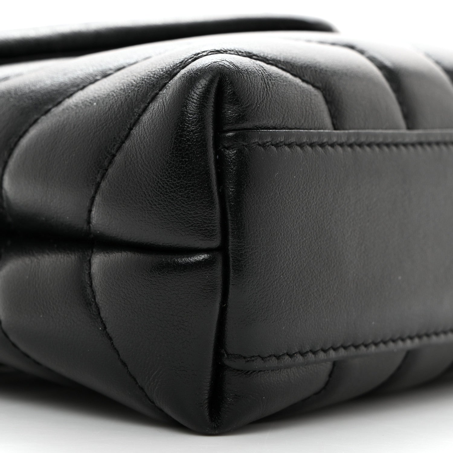 Saint Laurent Calfskin Y Quilted Monogram Toy Loulou Crossbody Bag Black 10 of 11