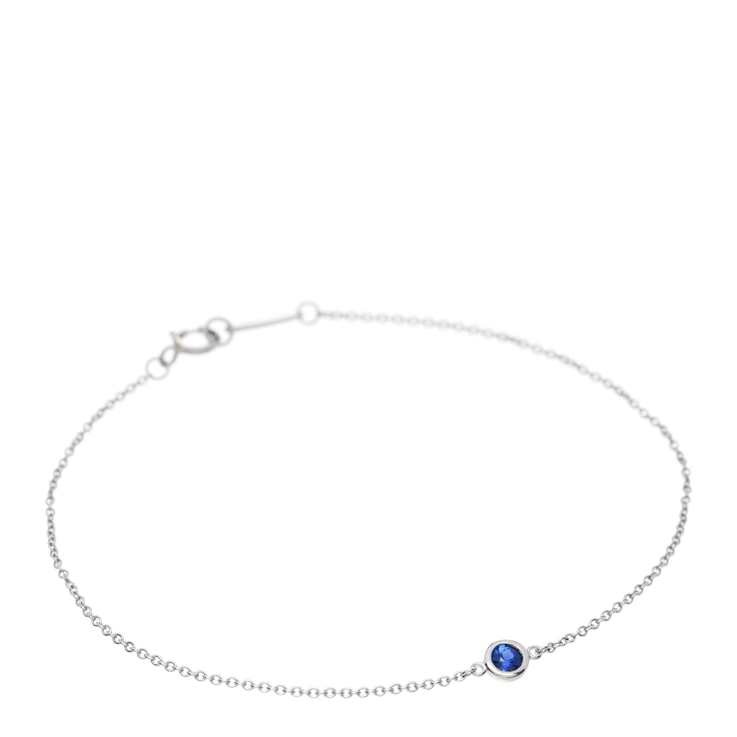 Platinum Blue Sapphire Elsa Peretti Color By The Yard Bracelet