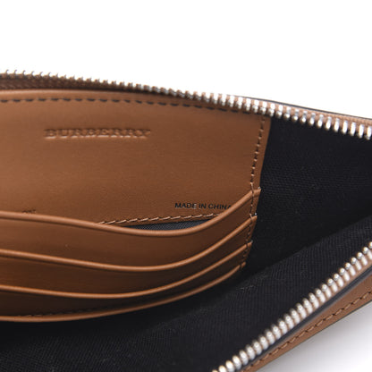 Burberry Mega Check Peyton Crossbody Clutch Bag Saddle Brown 7 of 11