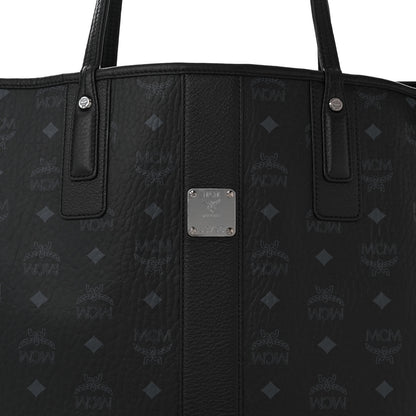 MCM Visetos Large Liz Reversible Shopper Tote Black 11 of 16