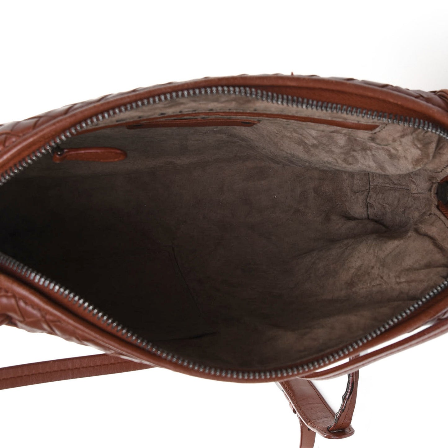 Nappa Intrecciato Nodini Crossbody Messenger Canyon