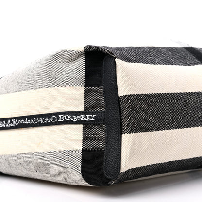 Burberry Coated Canvas Medium Reversible Doodle Tote White Black 11 of 12
