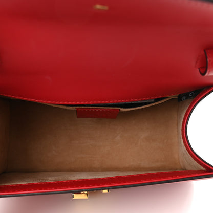 Gucci Calfskin Mini Sylvie Top Handle Bag Hibiscus Red 7 of 9
