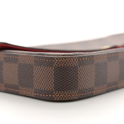 Louis Vuitton Damier Ebene Pochette Felicie Chain Wallet 8 of 10