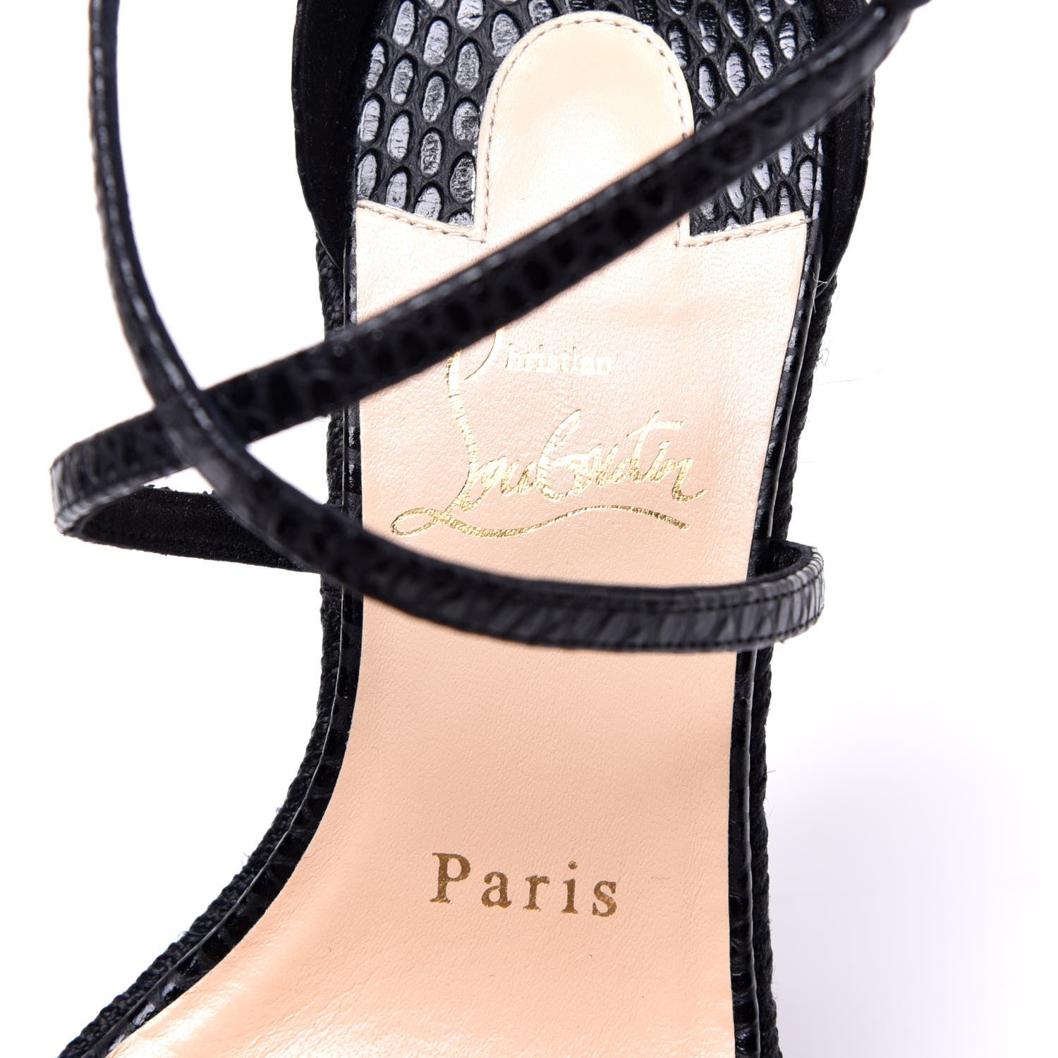 Christian Louboutin Cotton Braided Calfskin Bodrum 110 Wedge Sandals 36 Black 8 of 9
