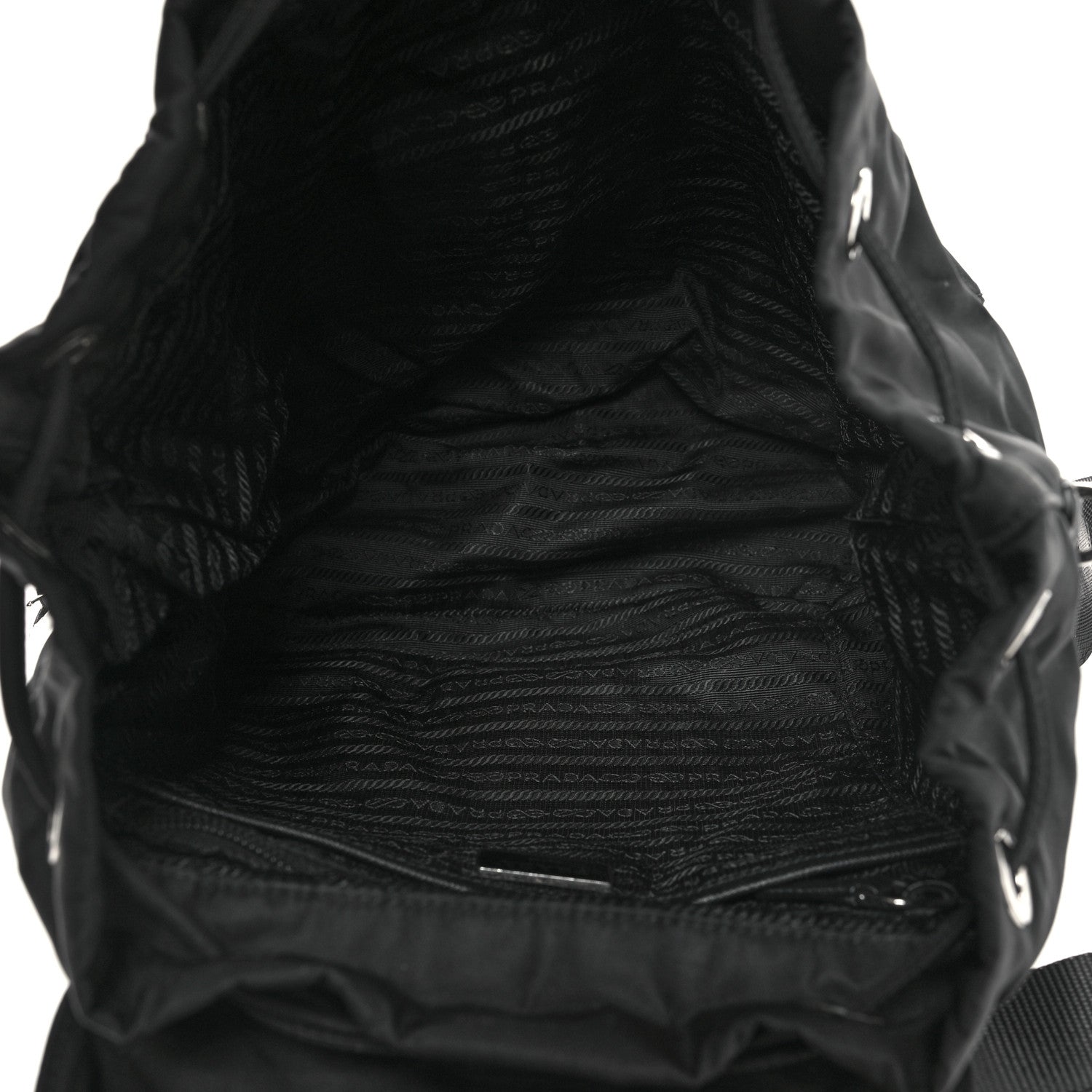 Prada Nylon Vela Medium Backpack Black 5 of 9