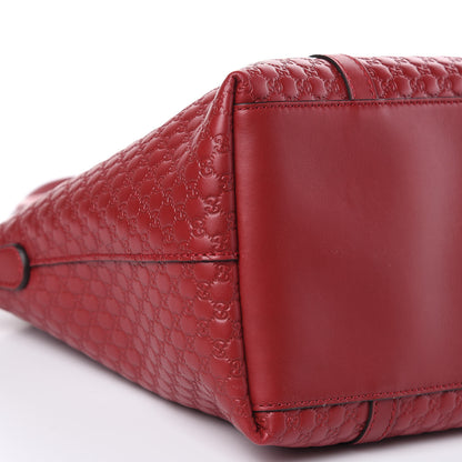 Gucci Soft Microguccissima Dome Satchel Red 8 of 10