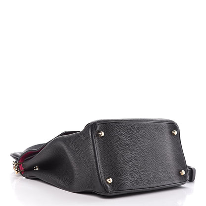 Christian Dior Bullcalf Medium Be Dior Flap Black Fraise 4 of 10