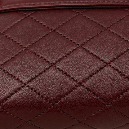 Saint Laurent Lambskin Quilted Monogram Mini Nolita Rouge Cabernet 13 of 14