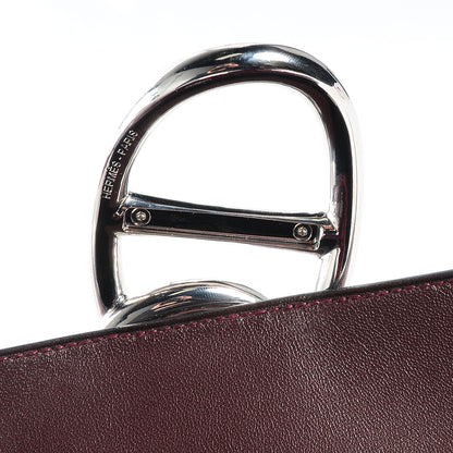 Hermes Shiny Niloticus Crocodile Egee Clutch Bordeaux 13 of 14