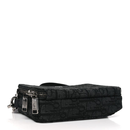 Christian Dior Oblique Zipped With Strap Pouch Black 4 of 10