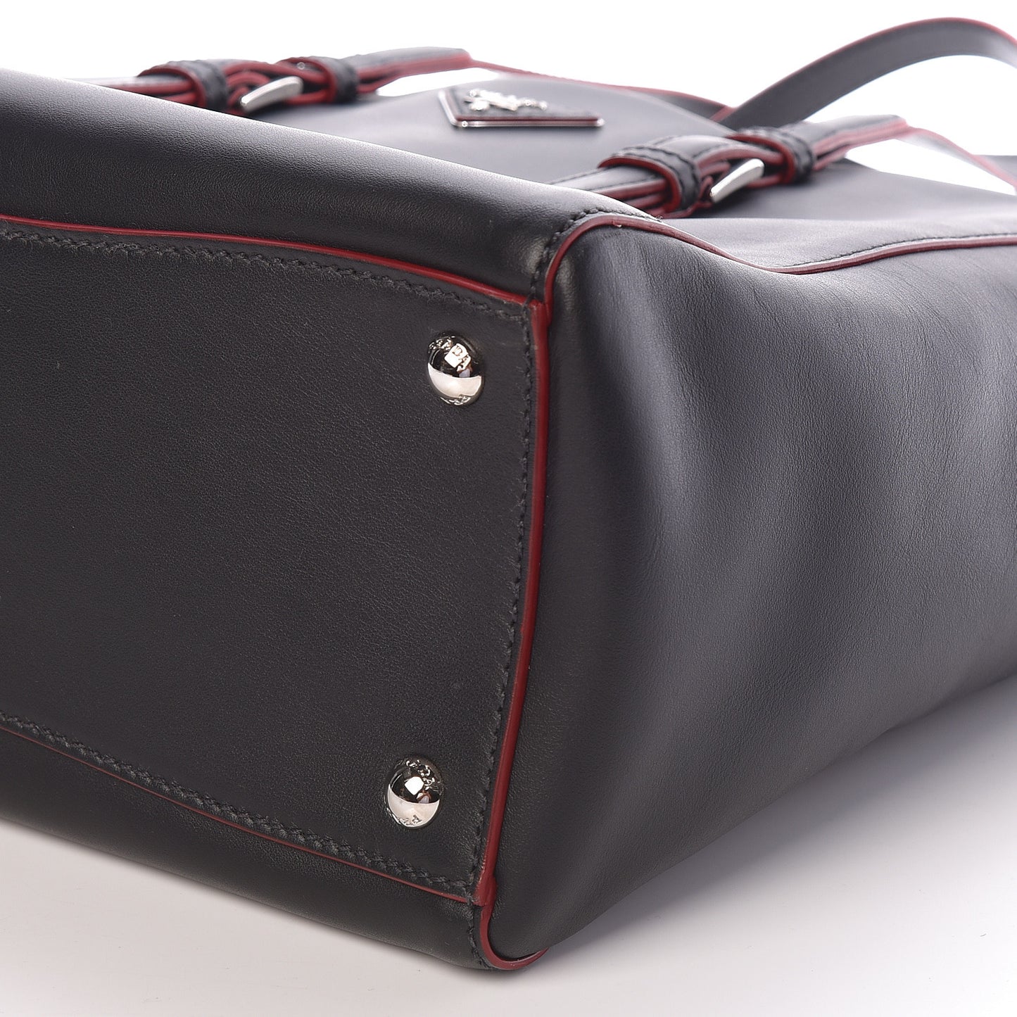 City Calf Sport Tote Black Rosso