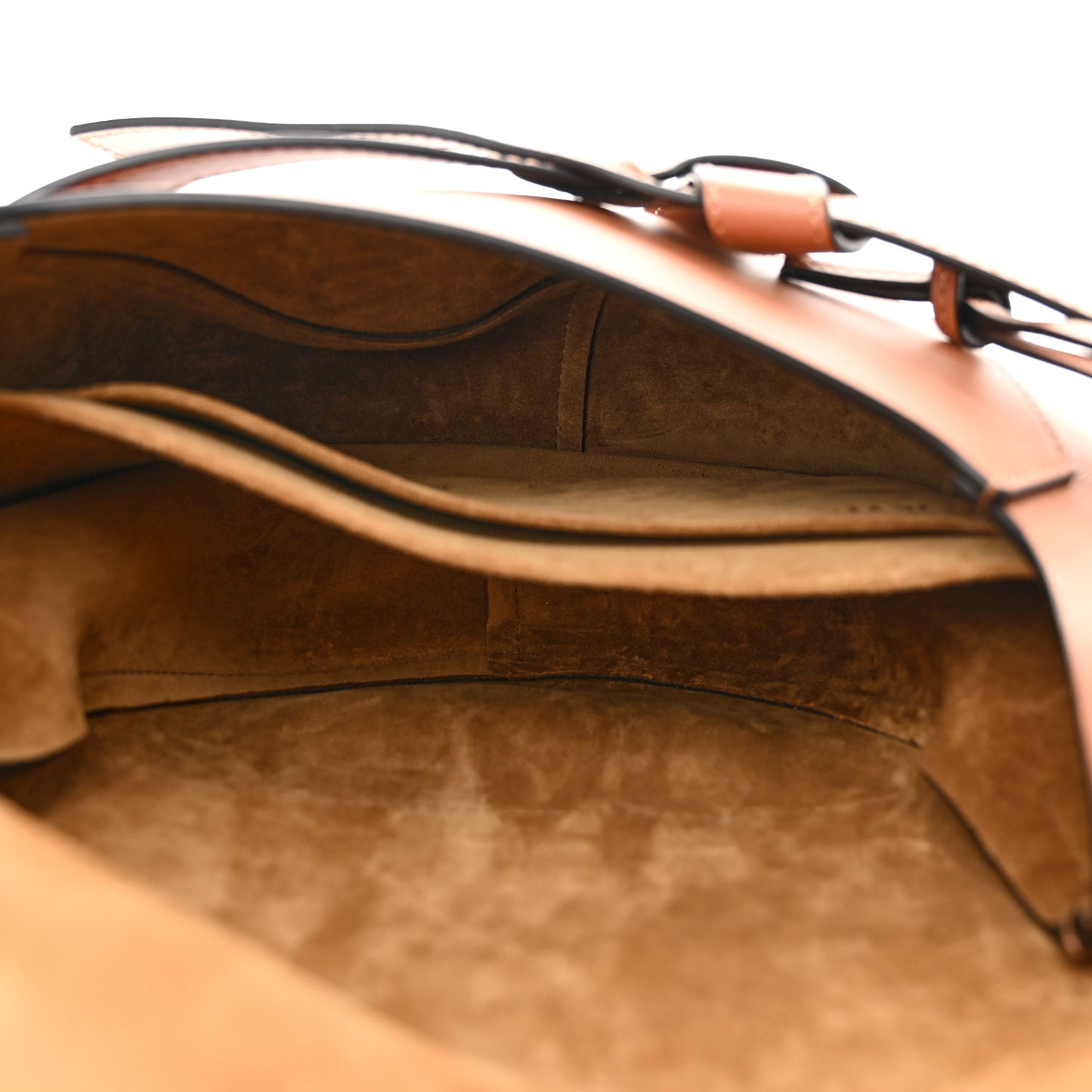 Calfskin Jacquard Small Gate Dual Bag Tan