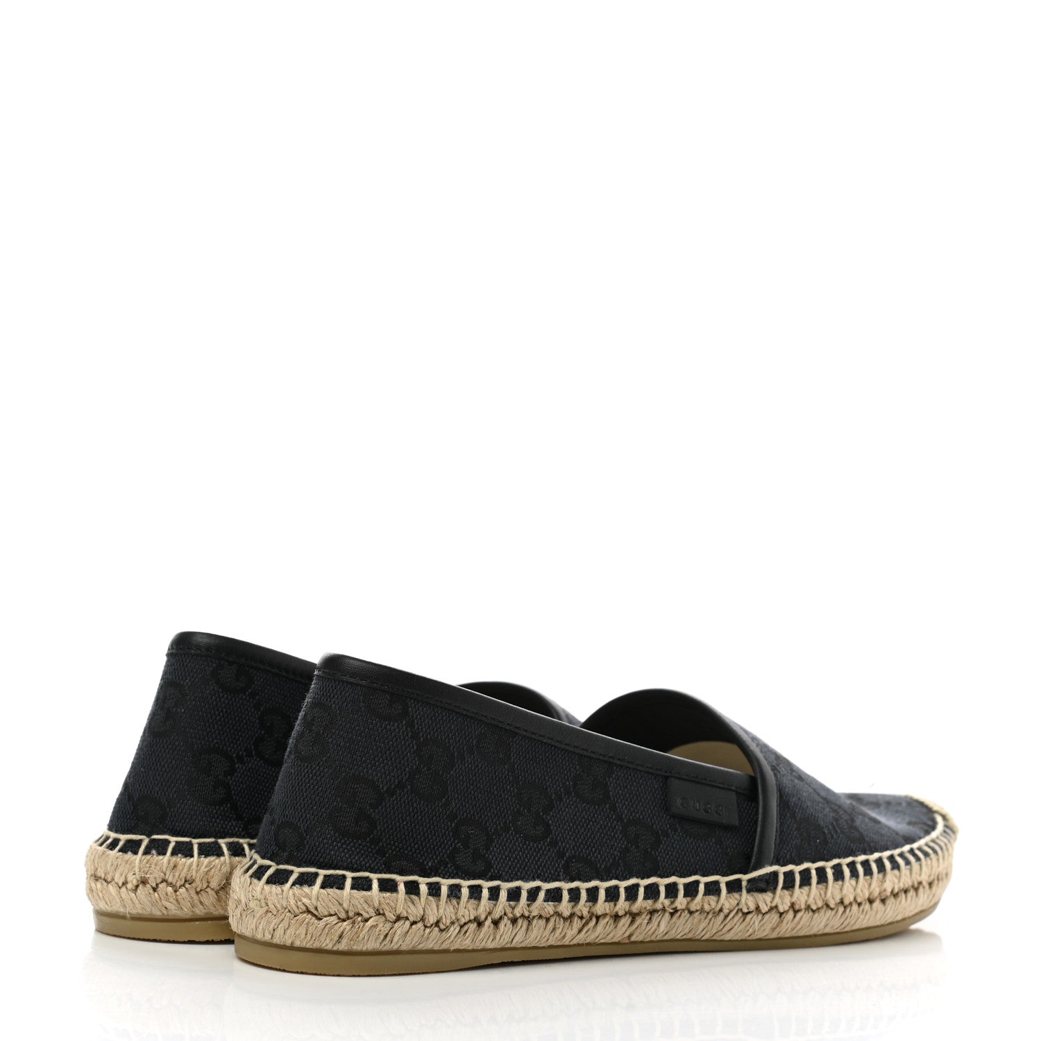 Gucci Monogram Espadrilles 36 Black 4 of 9