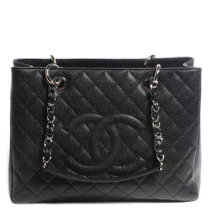 Chanel Caviar Grand Shopping Tote GST Black 1 of 7