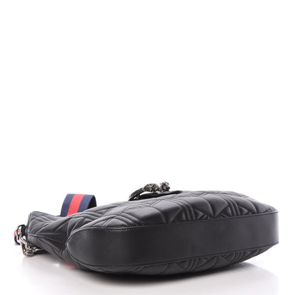 Gucci Calfskin Web Quilted Medium Dionysus Hobo Black 4 of 11