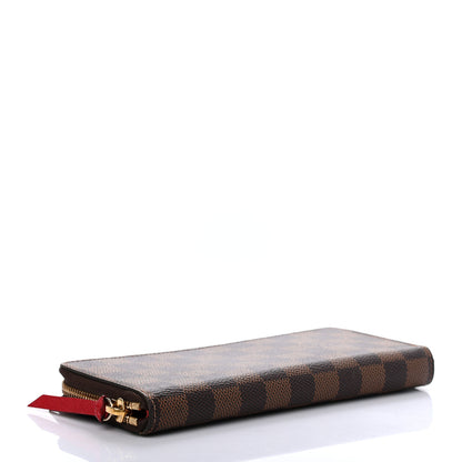 Louis Vuitton Damier Ebene Clemence Wallet Cherry 4 of 8