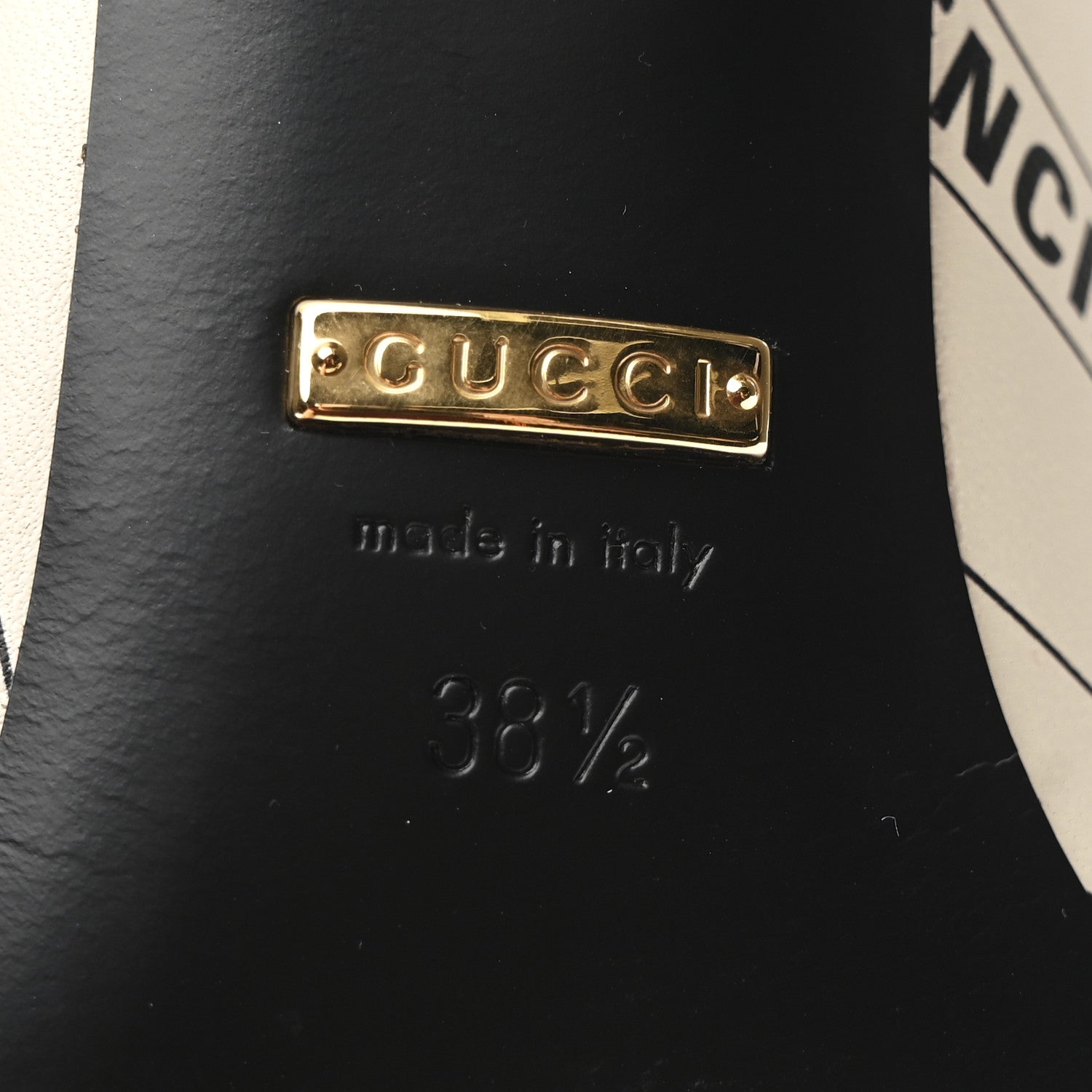 Gucci X BALENCIAGA Nappa Charlotte Allover Logo GG Pumps 38.5 Mystic White Black 7 of 9