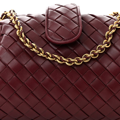 Bottega Veneta Nappa Intrecciato Teen The Lauren 1980 Clutch With Chain Barolo 8 of 10