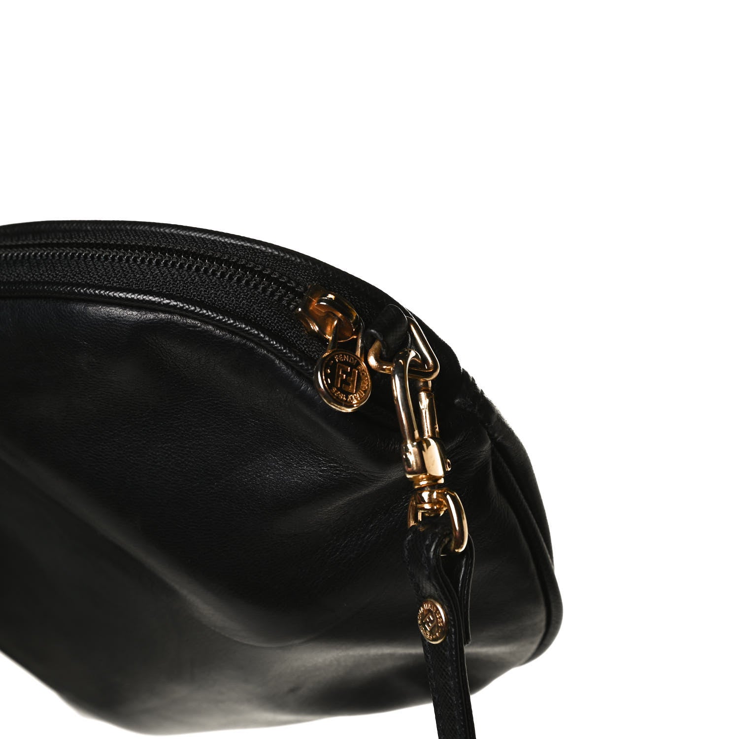 Fendi Calfskin Crossbody Bag Black 13 of 14