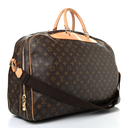Louis Vuitton Monogram Alize 2 Compartment Luggage Travel Bag 3 of 16