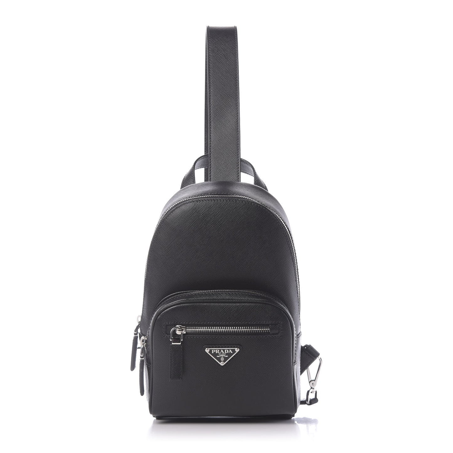 Saffiano Sling Backpack Black
