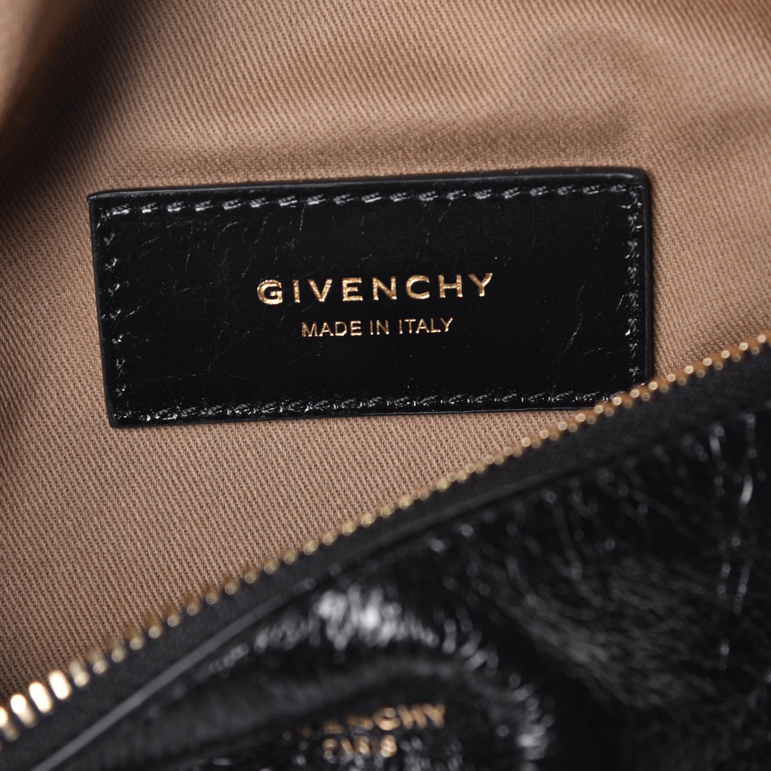 Givenchy Crackle Calfskin ID Belt Bag Black 6 of 9