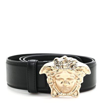 Versace Calfskin La Medusa Belt 85 34 Black 1 of 5