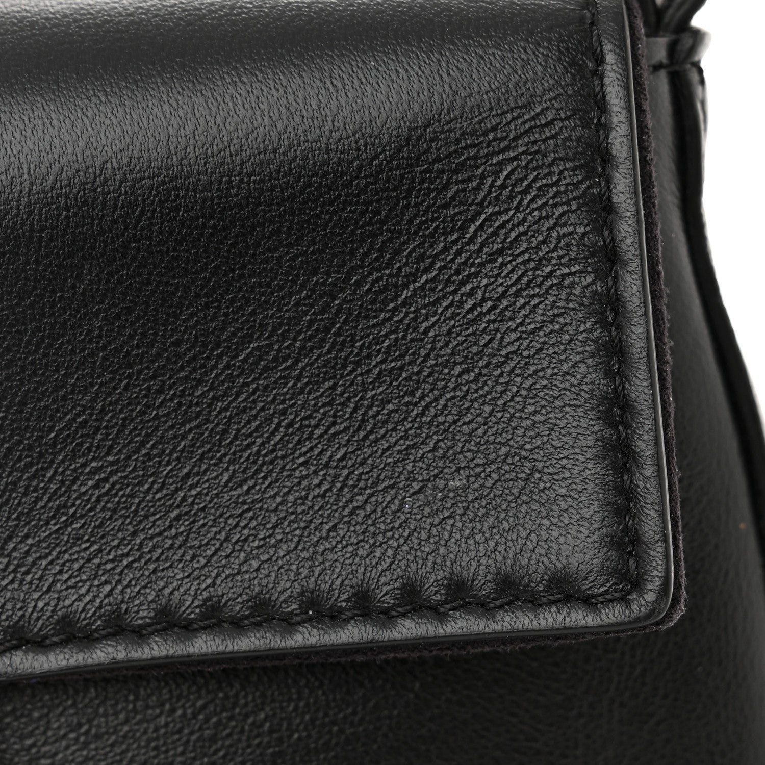 Fendi Lambskin Studded Heart Micro Baguette Black 12 of 12