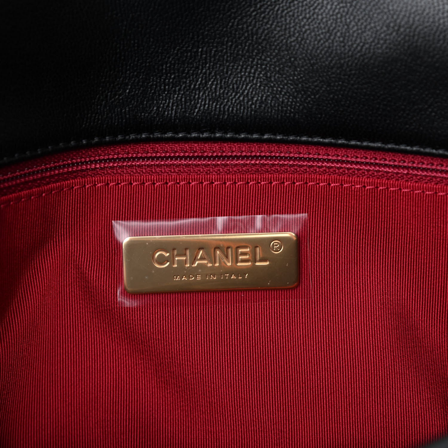 Chanel Shiny Goatskin Quilted Medium Chanel 19 Flap Black 6 of 9