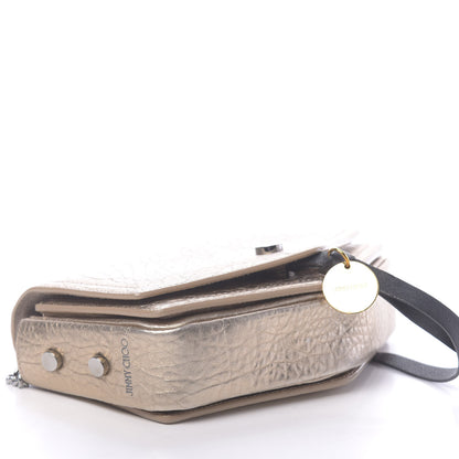 Jimmy Choo Metallic Grained Calfskin Arrow Crossbody Bag Light Gold 7 of 17