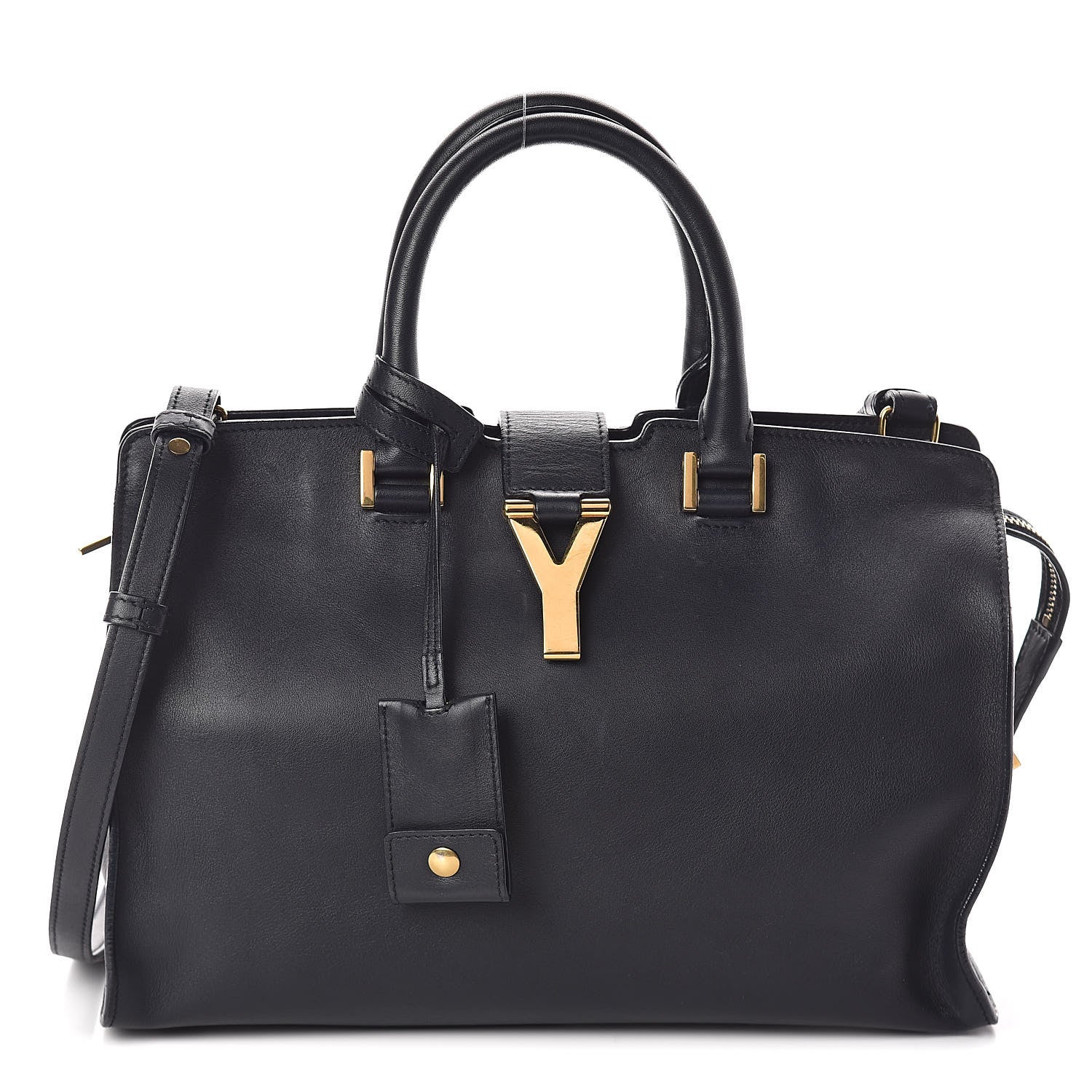 Saint Laurent Calfskin Small Classic Y Cabas Navy Blue 1 of 8