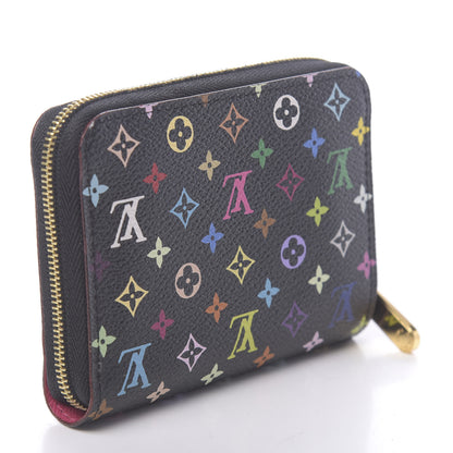 Louis Vuitton Monogram Multicolor Zippy Coin Purse Black Grenade 3 of 6