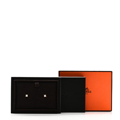 Hermes 18K Rose Gold Clou d'H Stud Earrings 5 of 5