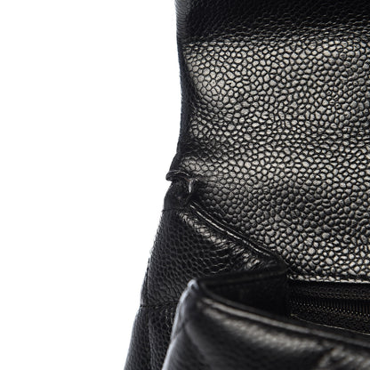Chanel Caviar Quilted Jumbo Kelly Flap Black 9 of 16