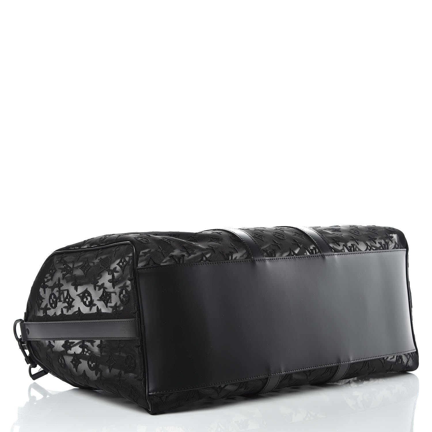 Louis Vuitton Monogram See Through Keepall Bandouliere 50 Black 5 of 13