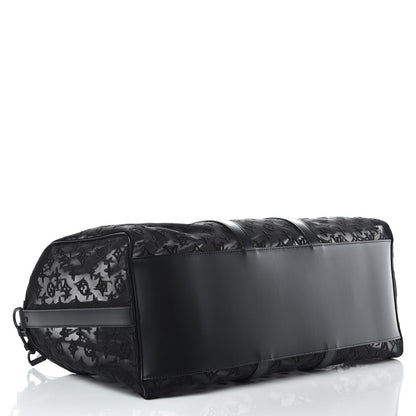 Louis Vuitton Monogram See Through Keepall Bandouliere 50 Black 5 of 13