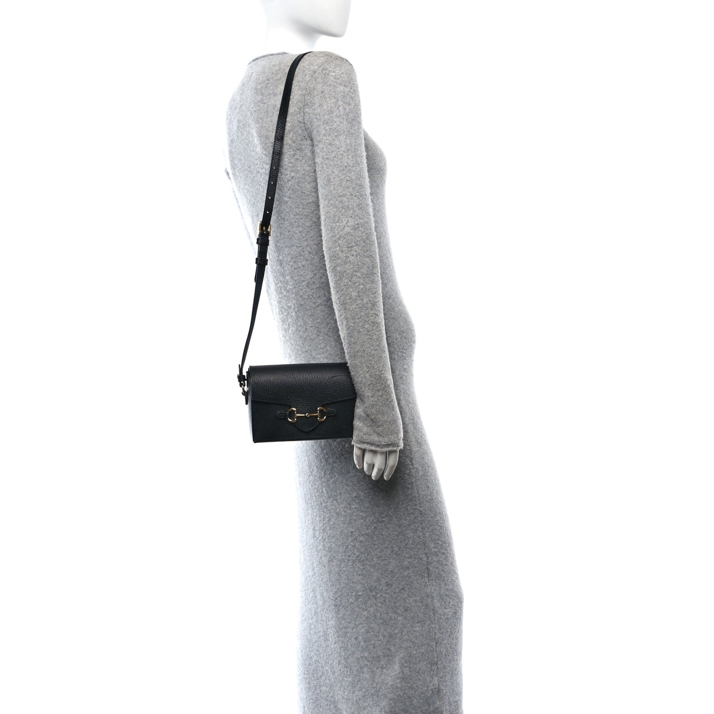 Calfskin Horsebit 1955 Shoulder Bag Black