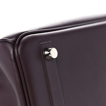 Hermes Swift Birkin Shadow 25 Rouge Sellier 9 of 27