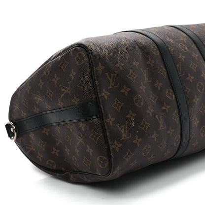 Louis Vuitton Monogram Macassar Keepall Bandouliere 45 8 of 12