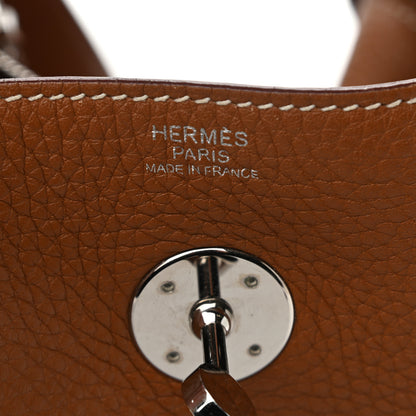 Hermes Taurillon Clemence Lindy 30 Gold 6 of 16