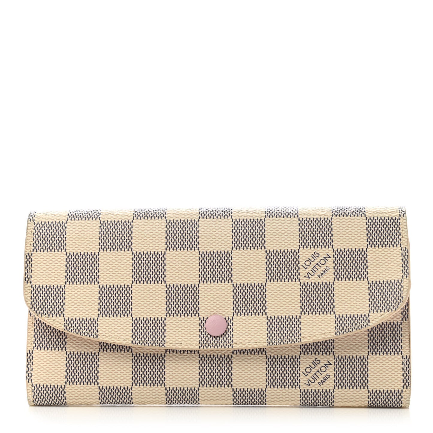 Damier Azur Emilie Wallet Rose Ballerine