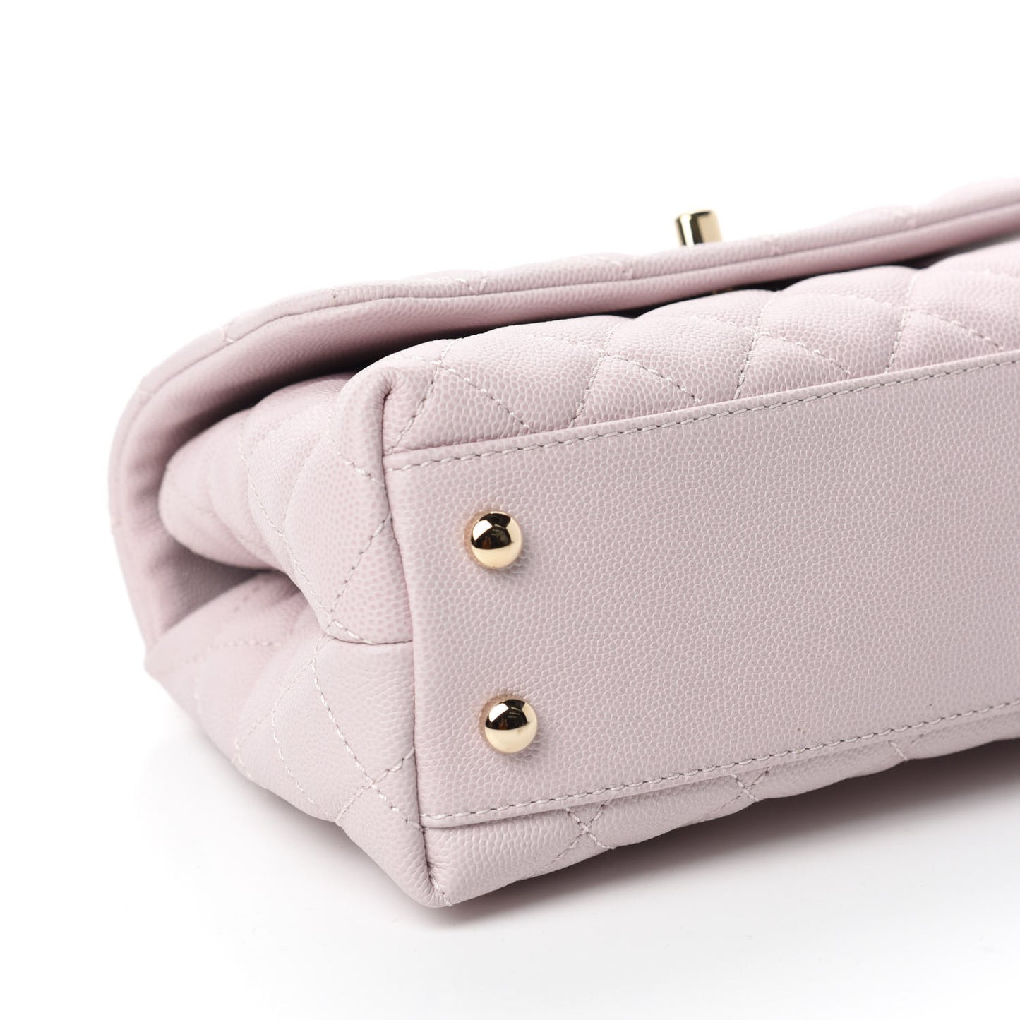Caviar Quilted Mini Coco Handle Flap Lilas Lilac