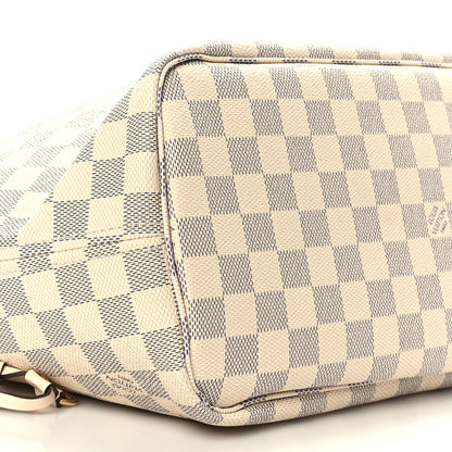 Louis Vuitton Damier Azur Braided Neverfull MM Pink 7 of 8