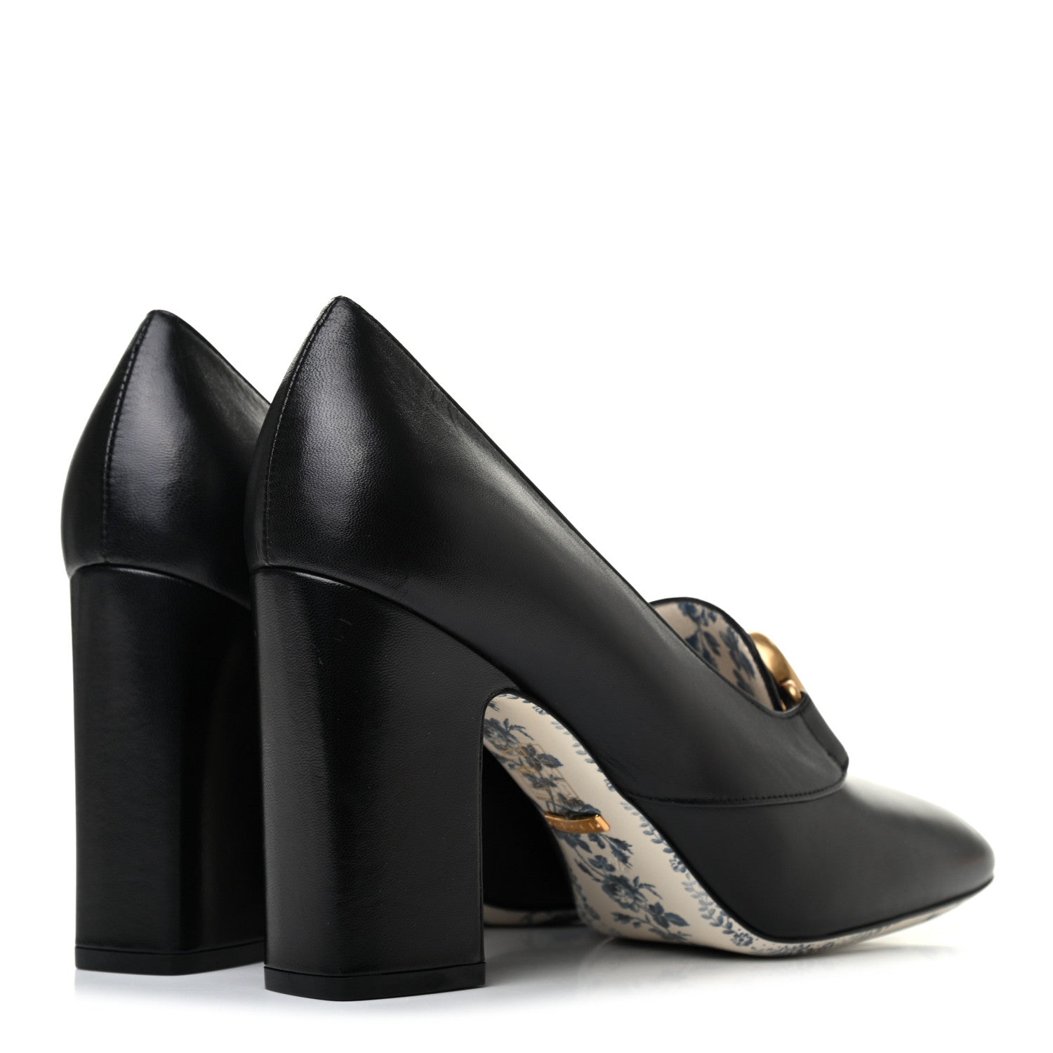 Gucci Malaga Kid GG Victoire 95mm Loafer Pumps 40.5 Black 4 of 7