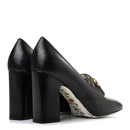 Gucci Malaga Kid GG Victoire 95mm Loafer Pumps 40.5 Black 4 of 7