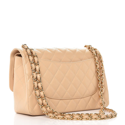 Chanel Caviar Quilted Jumbo Double Flap Beige Clair 4 of 10